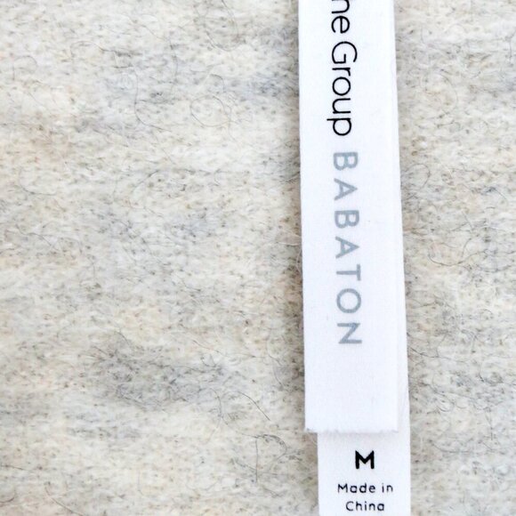 NEW! Babaton The Group Bandini Cross Over Faux Wrap Sweater Alpaca Wool Blend M - Picture 12 of 14